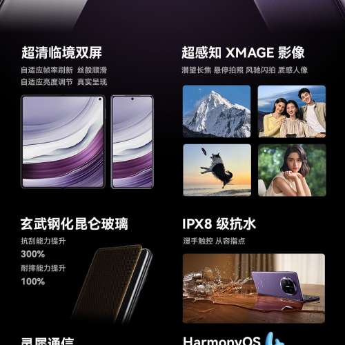 【國恒】九月新款 ▀▀ 華為Mate X5 5G📶 ▀▀ 衛星消息 麒麟CPU 鴻蒙4.0 全港首批...