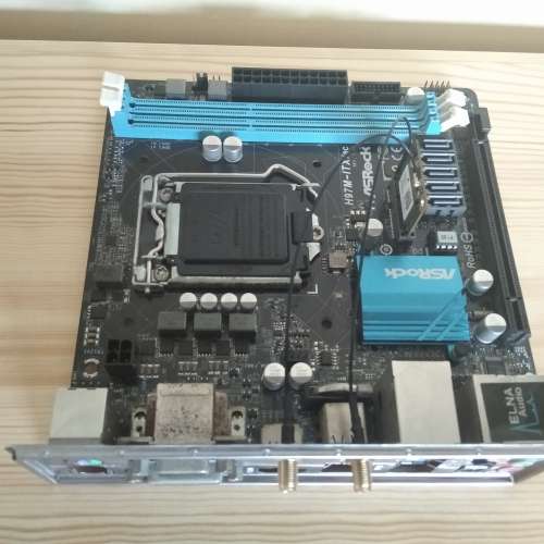 (H97 ITX) ASROCK H97M-ITX/ac 底板連背板 (運作正常  BIOS已更新P2.0)
