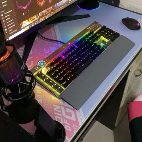 Corsair K100 RGB OPX軸機械式鍵盤 Midnight Gold 限定版 有保養