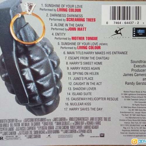 正版True Lies 真實谎言電影原聲CD