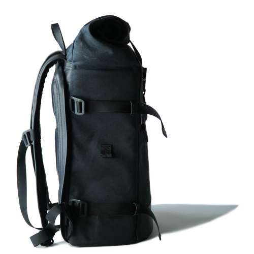 【6折】 compagnon "the backpack &ldquo; 深藍色蠟帆布 拼 黑色皮 背囊