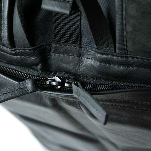 【6折】 compagnon "the backpack &ldquo; 深藍色蠟帆布 拼 黑色皮 背囊