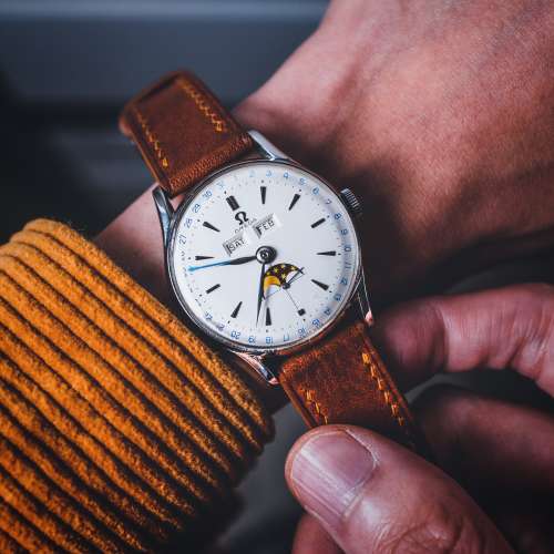 極罕靚狀態 Omega CK2471 Triple Date Moonphase 全曆 月相 vintage not rolex tudor