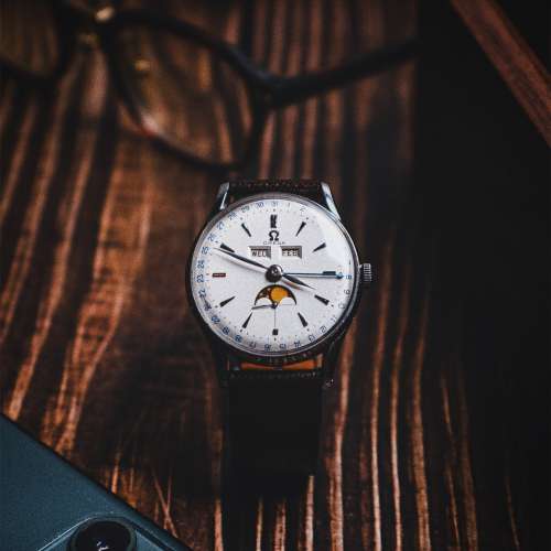 極罕靚狀態 Omega CK2471 Triple Date Moonphase 全曆 月相 vintage not rolex tudor