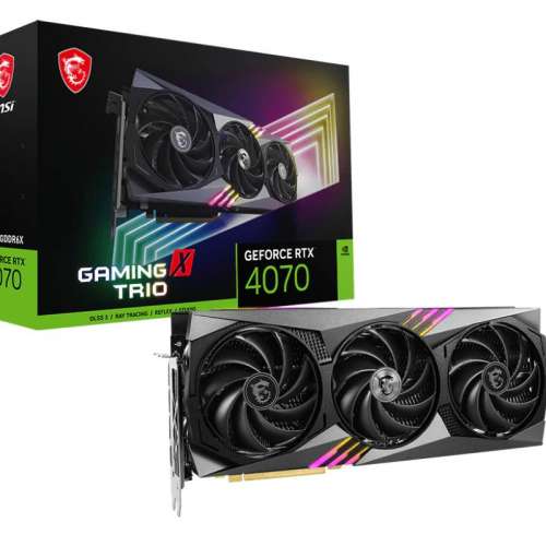 放MSI GeForce RTX4070 12GB GDDR6X GAMING X TRIO