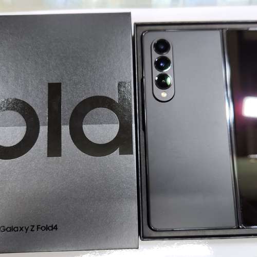 Samsung Z Fold 4 行機黑色512gb 99.9新全套齊有盒Samsung care+ 保養道2025年4月
