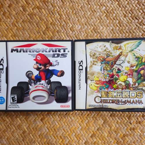 NDS mario賽車美版及聖劍傳日版說齊說明書全部100元 面交 MTR Sham Shui Po Station...