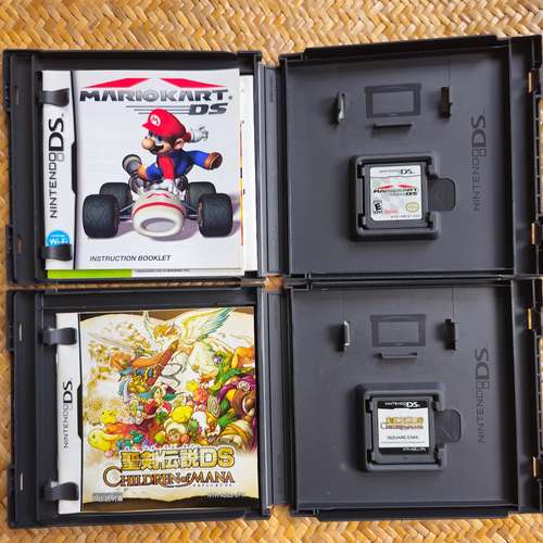 NDS mario賽車美版及聖劍傳日版說齊說明書全部100元 面交 MTR Sham Shui Po Station...