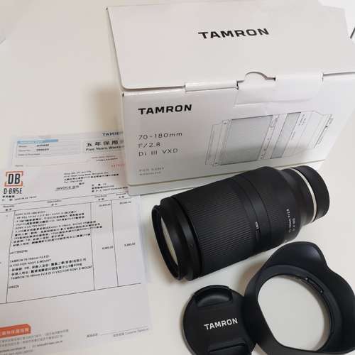 Tamron 99%new  70-180mm F2.8 Sony-FE 行貨 5年保養