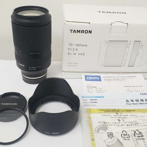 Tamron 70-180mm f2.8 Di III VXD A056 for Sony E Mount - 95%新， 香港行貨，原廠...