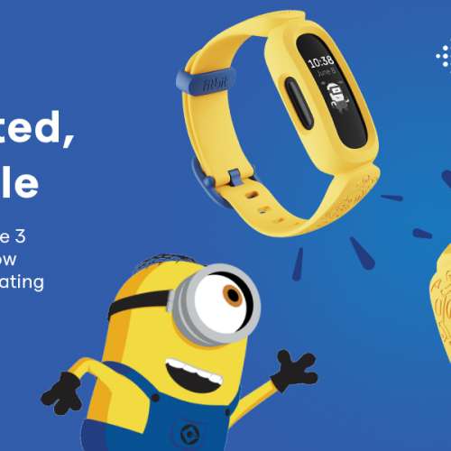 Fitbit Ace 3 Activity Tracker for Kids 6+, 兒童(6 歲以上)智能運動手環,整日活動...