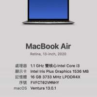 Apple MacBook Air 2020 Laptop 10th Gen Core i3