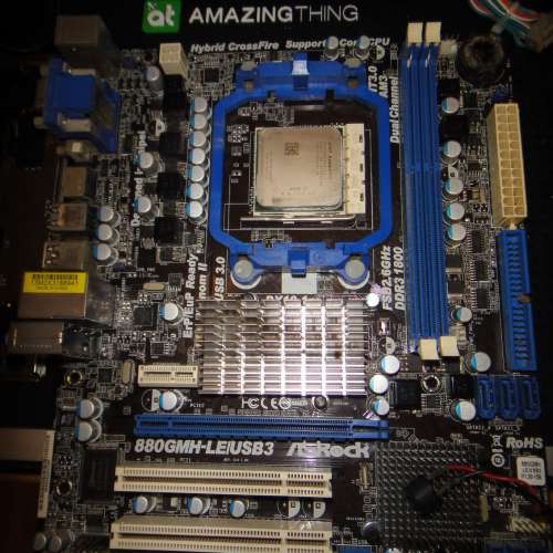 AMD 880GMH-LE/USB3 主版 Socket AM3