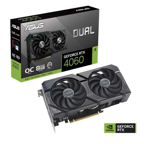 ASUS 華碩 Dual GeForce RTX 4060 OC 8GB GDDR6 顯示卡 環球購入