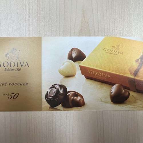 GODIVA $50 禮卷 Gift Voucher
