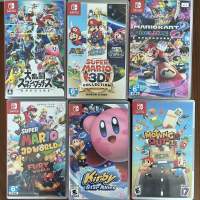 Switch 遊戲 (明星大亂鬥, Mario 3D collection, Mario Kart deluxe 8…)