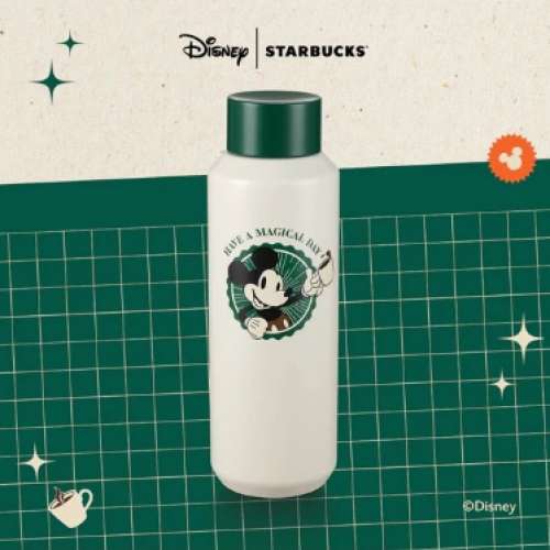 Starbucks 16OZ MICKEY MOUSE SS BOTTLE WITH BOX 米奇不鏽鋼水樽連盒