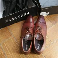 2對全新澳洲品牌（TAROCASH）男裝真皮皮鞋