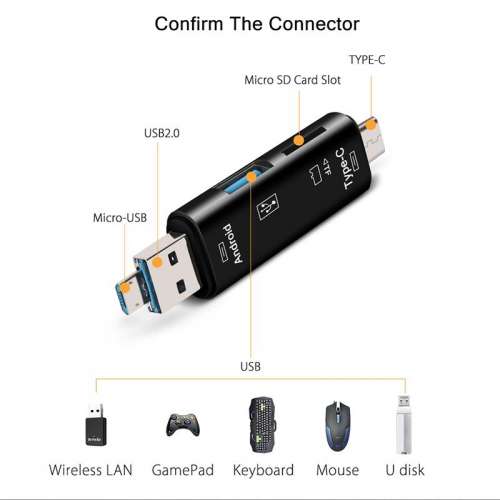 📱  OTG 3 in 1 Multifunctional Card Reader Type-C Micro USB NEW 全新 多功能 三...
