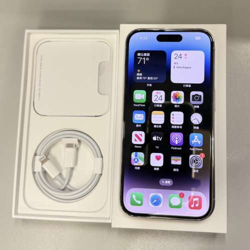 iphone 14 pro 256gb 白色 $6800 保養2024年1月
