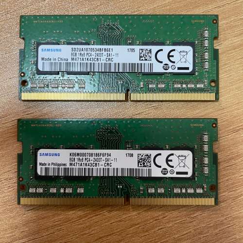 Samsung notebook Ram DDR4-2400T 8gb x2 (16gb total)