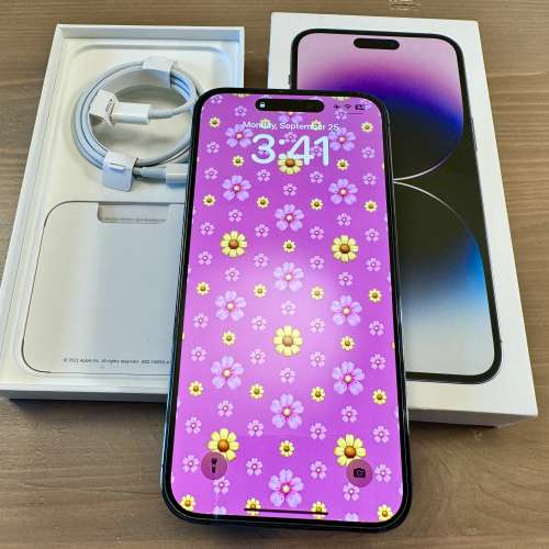 iPhone 14 pro max 512 GB purple 紫色 全身無花