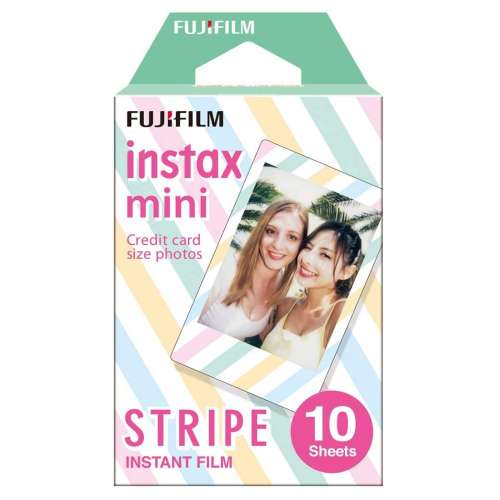 [DJS LIFESTYLE] FUJIFILM INSTAX MINI INSTANT FILM (STRIPE) 富士即影即有菲林相...