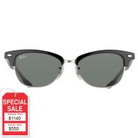 Ray-Ban Women's 'RB 4132 Cathy Clubmaster' 601 Black And Silver Sunglasses (Size