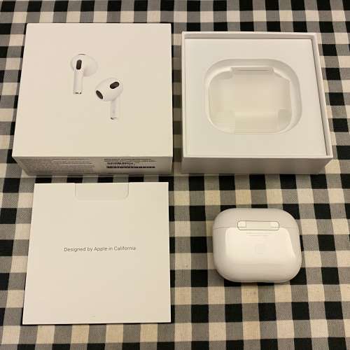 Apple AirPods 3 充電盒 行貨 100%全新 只開盒檢查未曾使用 Apple Care保養2023年1...