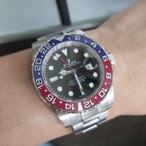 💯白金 ROLEX  116719 blro 百事GMT mark I 黑面 ，好新淨，2018年外國貨，大全套...