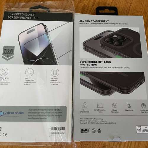 全新iPhone 15 Pro Max AMAZINGTHING Titan Pro Mag Grip 防摔保護殼 + ESR 鋼化玻...