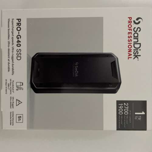 SanDisk Professional (Thunderbolt 3) 1TB PRO-G40 external SSD