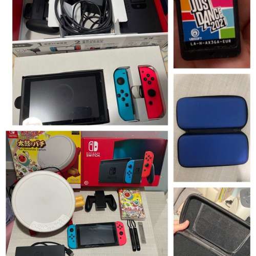 Nintendo Switch 連 2 game+太鼓之達人遊戲專用鼓控制器
