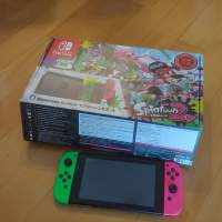 放Switch行貨漆彈版舊版主機連3隻games