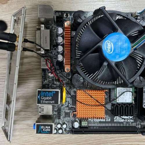 ITX 小型電競機 桌上電腦 配備wifi 功能 Intel i5 6500 +Asrock H110MITXac 底板+ ...