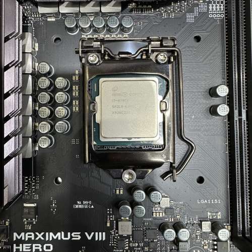 intel i7-6700k +Asus Rog Maximus hero