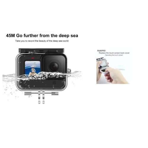 Waterproof Housing Case With Lens Filter For GoPro Hero 12 Black 防水殼連濾鏡套...