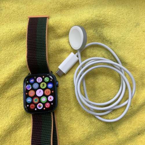 99%New Apple Watch S7 45mm LTE 藍色 有配件 香港行貨 自用首選