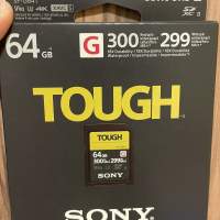 Sony SF-G Series Tough UHS-II SDXC 記憶卡 64GB [R:300 W:299] (SF-G64T/T1) san...