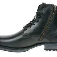 全新100%真皮黑色南美設計男裝靴 size EU 42 men boots