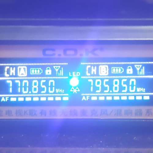 COK Karaoke 卡拉OK Mixer + 2 Wireless Mic 無線咪