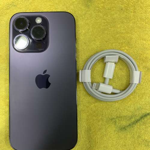 99%New iPhone 14 Pro 512GB 紫色 香港行貨 蘋果保養到2023年10月8日 有配件 自用首...