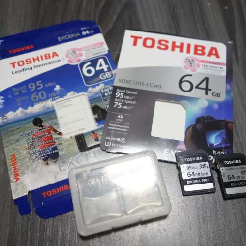 TOSHIBA Exceria 64GB SD 咭 (2張)