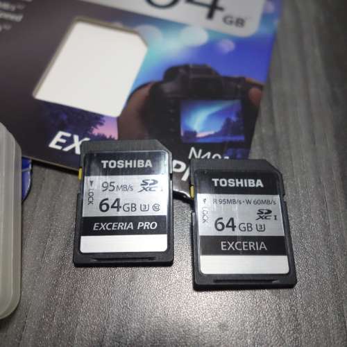TOSHIBA Exceria 64GB SD 咭 (2張)