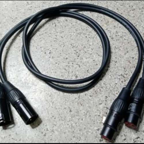 Low noise cable 1米～rca轉平行 ～平行線～ 兩款～