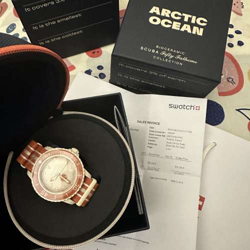 100%new Blancpain + Swatch