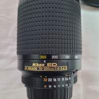 Nikkor AF 70-300mm ED lens 有遮光罩 98%新日本制造