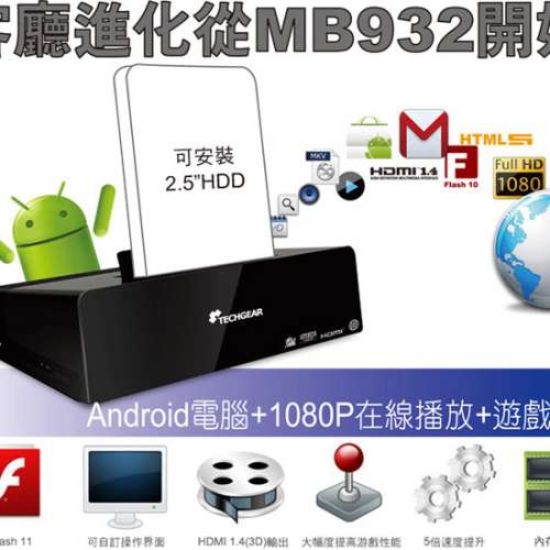 TechGear MB-932 安卓智慧電視盒