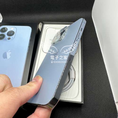 (全套,全新質素）香港行貨Apple Iphone 13 pro 128gb 藍  😍歡迎使用消費券