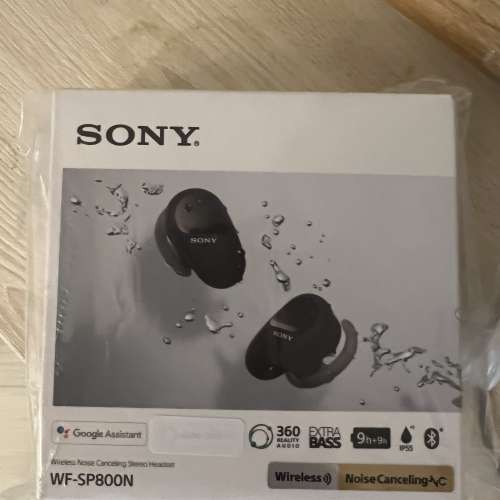 全新 Sony WF-SP800N earphones 黑色 耳機 禮品